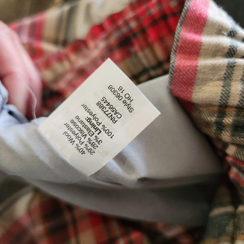 J. Crew Plaid Sidewalk Skirt Women Sz 14‎ (32